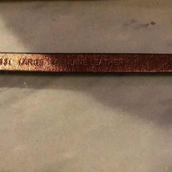 Micheal Kors   belt XL Classic brown Monogram 1/4” genuine Leather NWOT - Picture 5 of 7